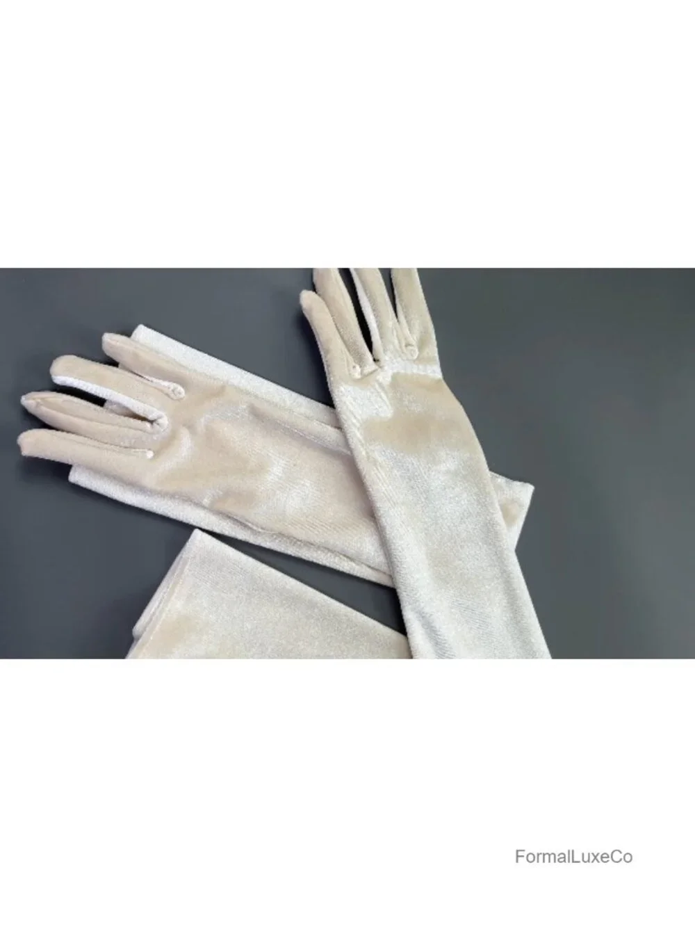24 Inch Long Velvet Gloves for Opera Wedding Costume Party
